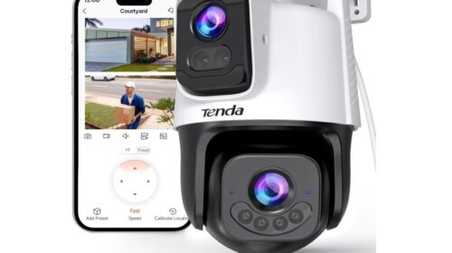Tenda CH9 en promotion à 44 € : caméra surveillance WiFi extérieure double objectif 2K