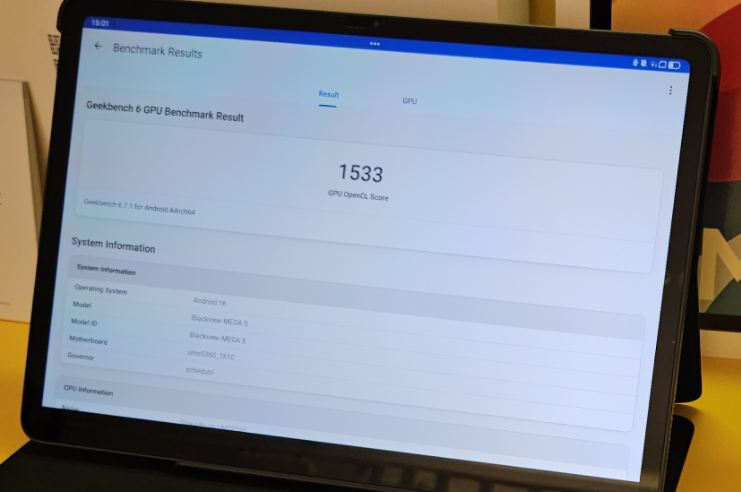 test gpu avec geekbench 6