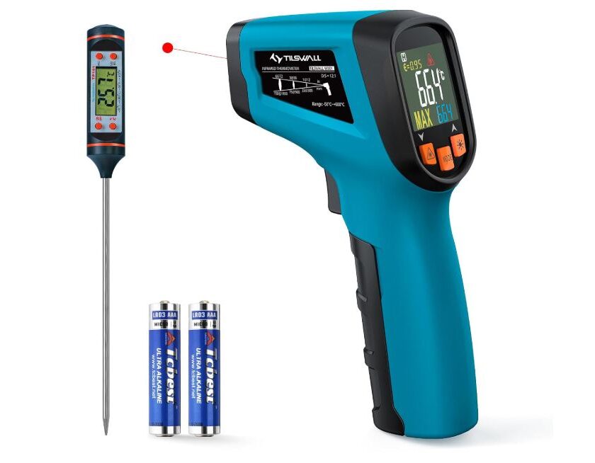 Thermomètre infrarouge laser Tilswall W301 en promotion à 17,49€ (avec thermomètre à viande inclus 🔥) thermomètre infrarouge laser tilswall en promotion