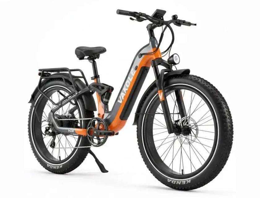 fat bike électrique tout suspendu vakole v26 au meilleur prix