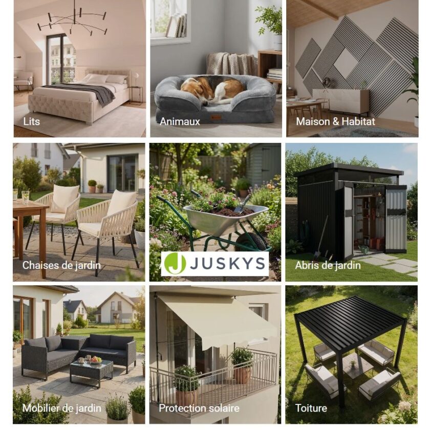 French Days Juskys : -25% sur tout pour la maison, le jardin et le sport french days de juskys