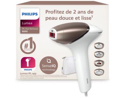 Épilateur à lumière pulsée Philips Lumea série 8000 en promotion à 299,97 € (au lieu de 499,99 €) philips lumea série 8000 en promotion
