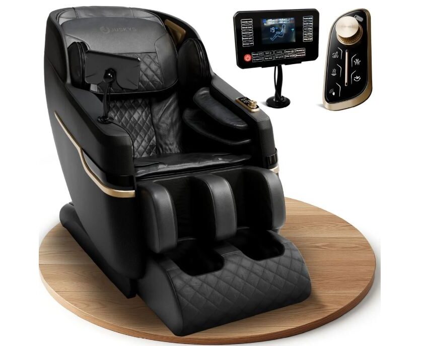 Fauteuil de massage Naxos en promo 599,99 € : détente à domicile avec chauffage dos/mollets et musique promotion fauteuil complet du corps avec fonction chauffante et bluetooth