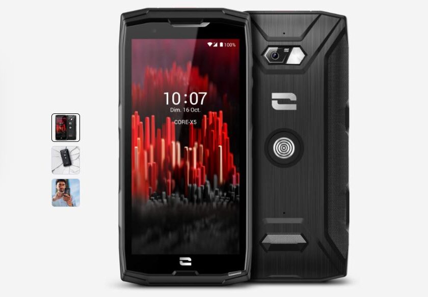 Smartphone robuste CROSSCALL CORE-X5 en promo 251,91 € : idéal pour chantiers, secours et terrains difficiles smartphone robuste crosscall core x5 en promo