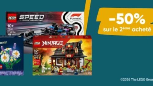 1 boite de Lego achetée sur la FNAC = -50% sur la seconde