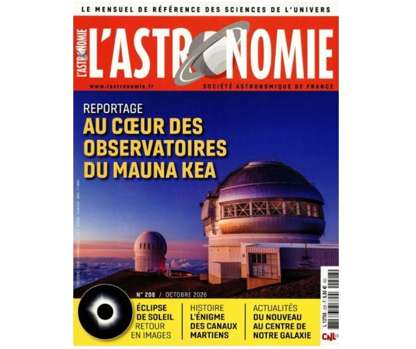 Abonnement magazine L’Astronomie pas cher 45,7€ pour 1 an au lieu de 74€ abonnement magazine l'astronomie pas cher
