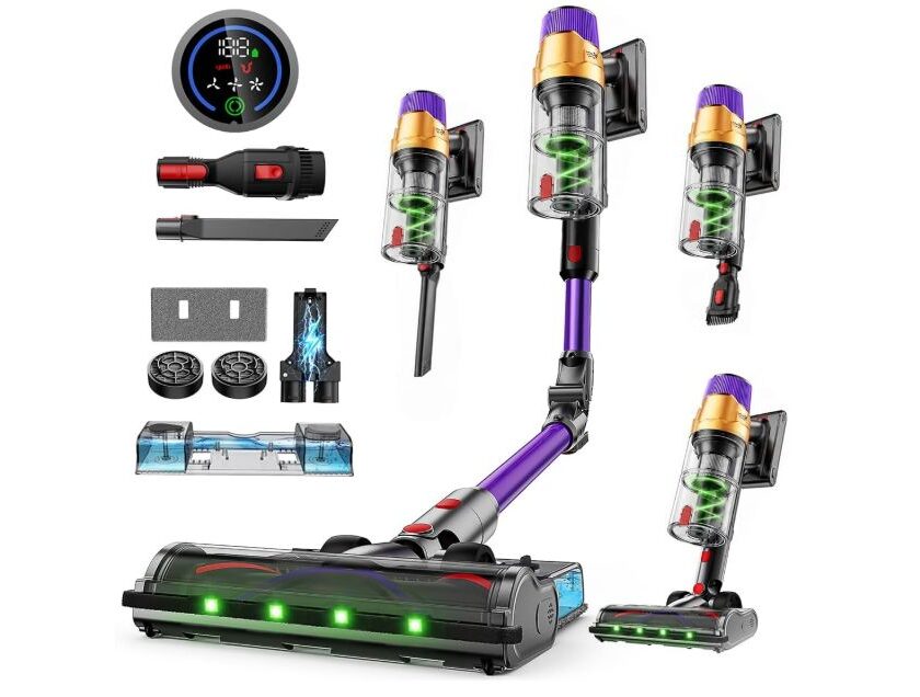 Aspirateur sans fil Linkifly A12 en promotion à 88,76 € : 2 en 1 aspire & Lave aspirateur sans fil linkifly a12 en promotion