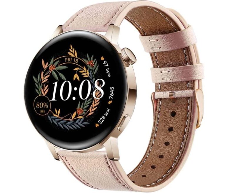 Bracelet cuir compatible Galaxy Watch et Huawei en promotion à 7,84 € au lieu du double bracelet cuir compatible galaxy watch et huawei en promotion