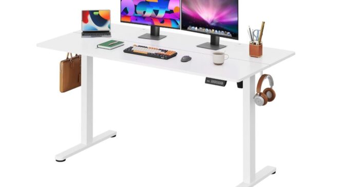 bureau assis debout électrique devaise 140 x 70 cm