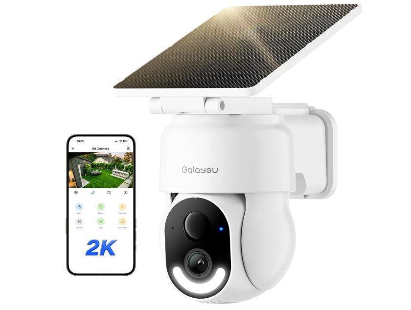 Promotion GALAYOU R6 à 32,78 € : une caméra solaire 2K pour surveiller votre jardin sans câbles caméra solaire galayou r6 en promotion