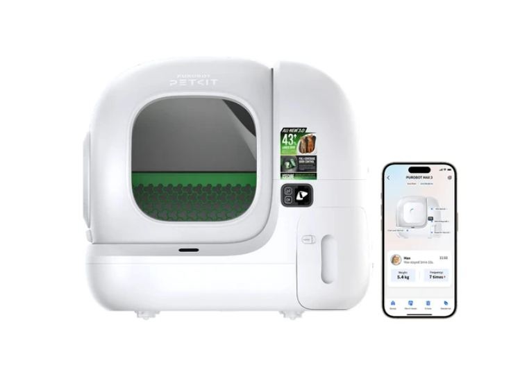 Litière autonettoyante PETKIT PUROBOT MAX 3 Pack Premium : 250 € de réduction pour plus de confort litière autonettoyante petkit purobot max 3 pack premium