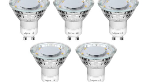 Lot de 5 ampoules LED GU10 Lepro en promotion à 15,99 € – lumière douce et économie d’énergie