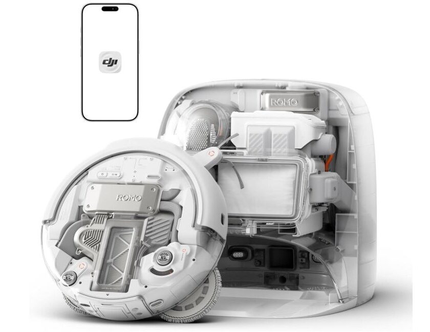 Promotion DJI ROMO P à 799 € : robot laveur transparent et nettoyage des bords promotion dji romo p