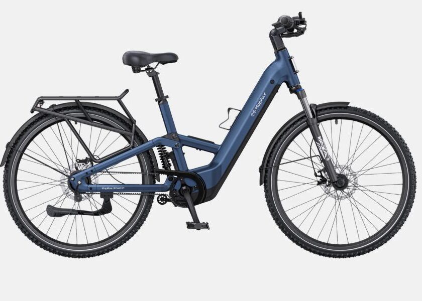 Promotion vélo électrique trekking Mapfour Roam : 2599 € au lieu de 2799 € pour un confort tout suspendu promotion vélo électrique trekking mapfour roam