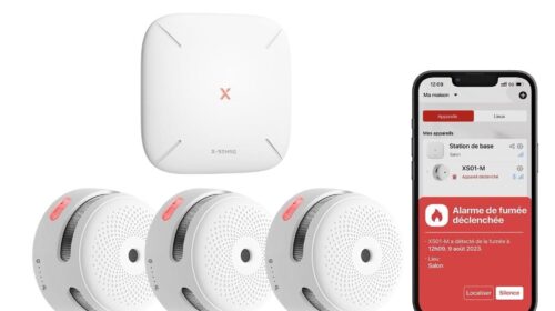 Promotion X-Sense FS31 : 3 détecteurs de fumée connectés + station SBS50 à 68,39 €