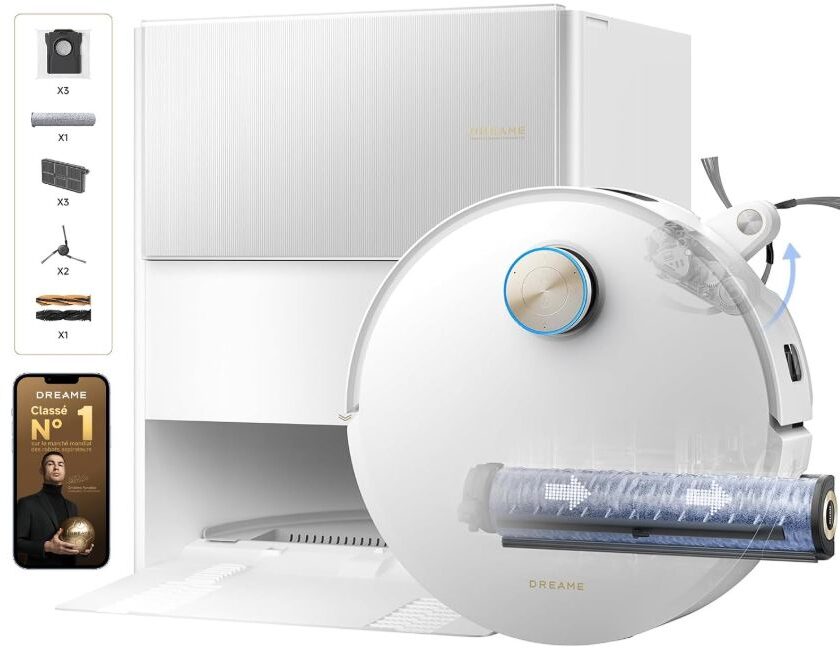 Dreame Aqua10 Ultra Roller Complete à 592 € : promotion robot aspirateur laveur avec technologie AquaRoll™ robot aspirateur laveur dreame aqua10 ultra roller complete en promo