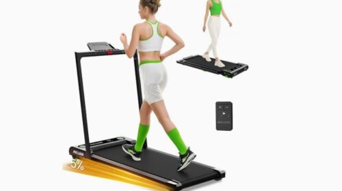 Akluer 480L-B en promotion à 135 € : un tapis pliable avec poignée pour le fitness à la maison
