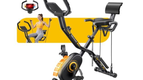 Vélo d’appartement pliable Toputure TEB6 à 158,44 € : 16 niveaux de résistance et compatibilité applications